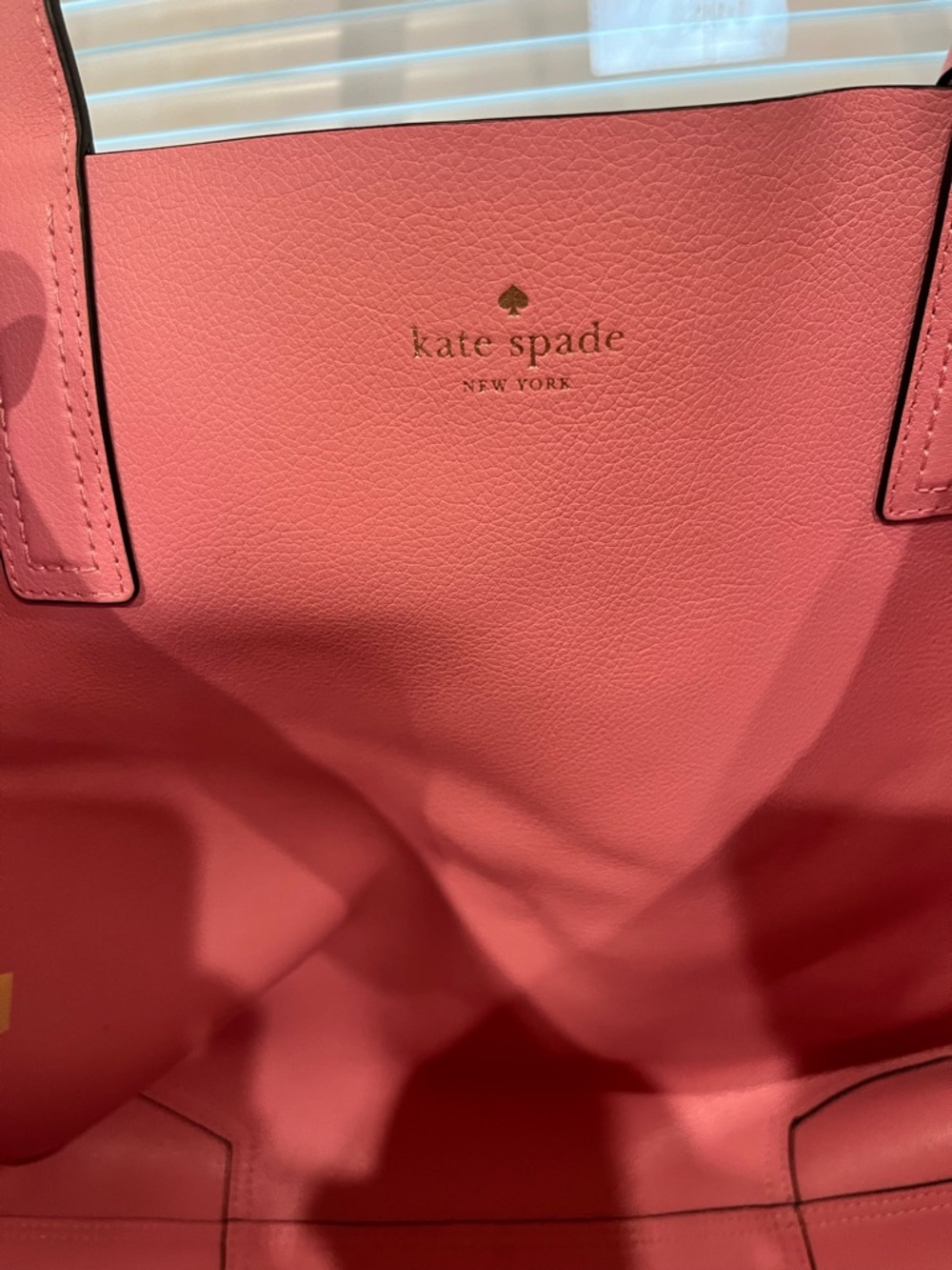 Kate Spade Reversible Pink Floral Print Tote with Cream Accents - Picture 5 of 9